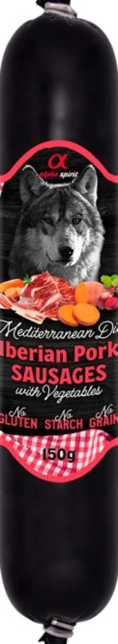 Alpha Spirit Mediterranean Kinkkumakkara vihanneksilla150 g| Koiran Märkäruoka