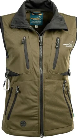 Arrak Outdoor Arrak Acadia Softshell Vest Olive -naisten liivi, oliivi| Koiranohjaajan Vaatteet