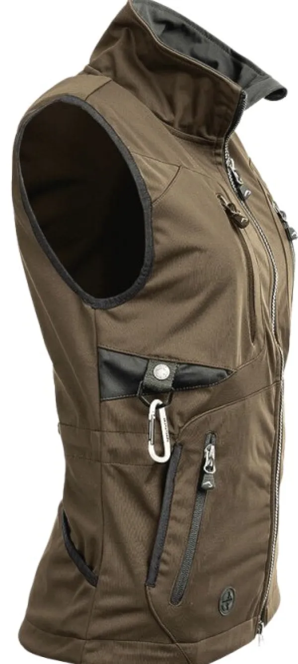 Arrak Outdoor Koiranohjaajan Vaatteet^Arrak Acadia Softshell Vest naisten liivi, Brown