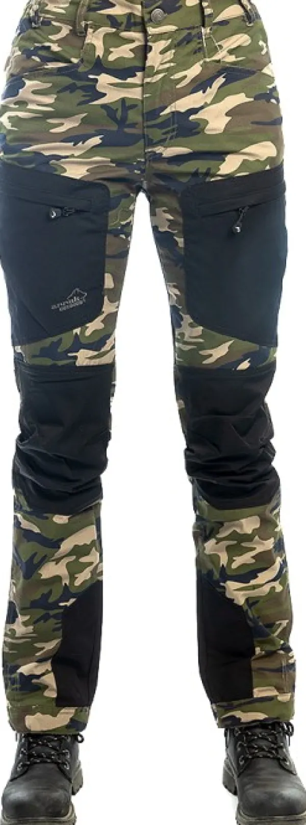 Arrak Outdoor Vapaa-ajan Housut^Arrak Active Stretch Pants Camo -naisten tekniset housut, camo