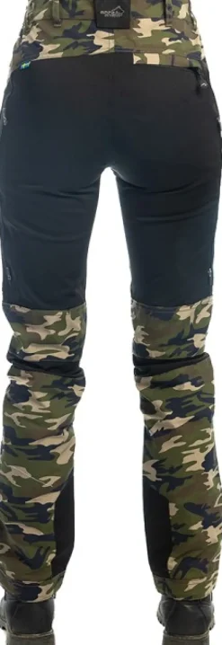 Arrak Outdoor Vapaa-ajan Housut^Arrak Active Stretch Pants Camo -naisten tekniset housut, camo