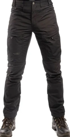 Arrak Outdoor Retkeilyhousut^Arrak Active Stretch -ulkoiluhousut, musta