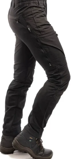 Arrak Outdoor Retkeilyhousut^Arrak Active Stretch -ulkoiluhousut, musta