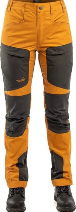 Arrak Outdoor Retkeilyhousut^Arrak Active Stretch -ulkoiluhousut naisille, oranssi/musta