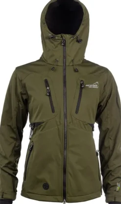 Arrak Outdoor Koiranohjaajan Vaatteet^Arrak Akka -naisten softshelltakki, Olive