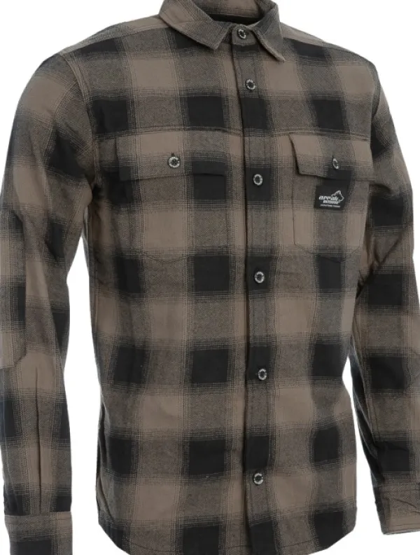 Arrak Outdoor Arrak Flannel Shirt Brown -flanellipaita, ruskea| Metsästyspaidat