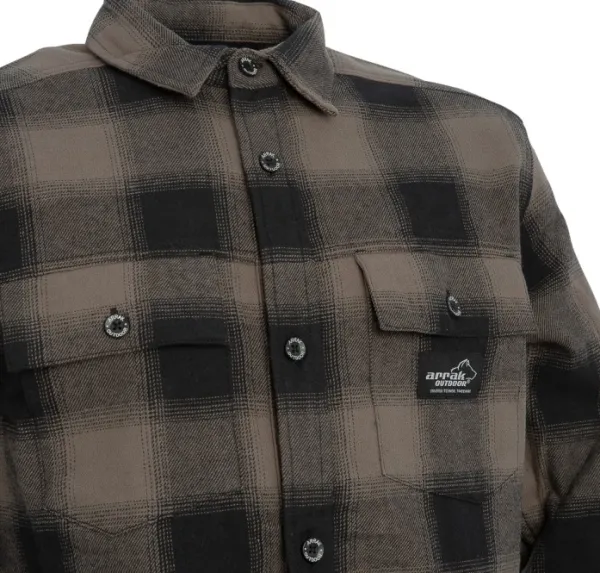 Arrak Outdoor Arrak Flannel Shirt Brown -flanellipaita, ruskea| Metsästyspaidat