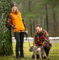 Arrak Outdoor Koiranohjaajan Vaatteet^Arrak Flannel Shirt Insulated naisten paita, Navy