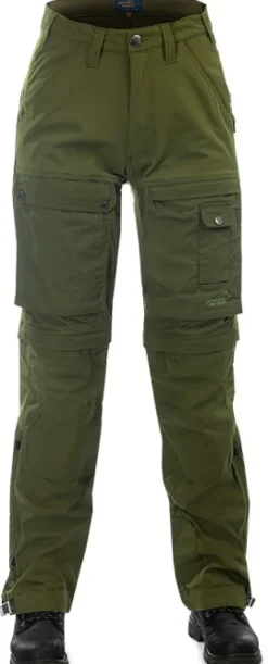 Arrak Outdoor Arrak Flexible Zip Off Pant naisten katkolahjehousut, vihreä| Koiranohjaajan Vaatteet
