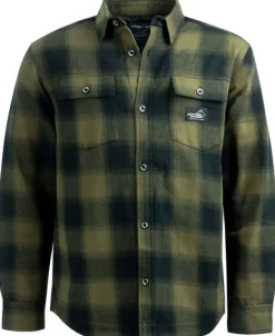 Arrak Outdoor Arrak M's Flannel Shirt Insulated Olive/Black| Koiranohjaajan Vaatteet