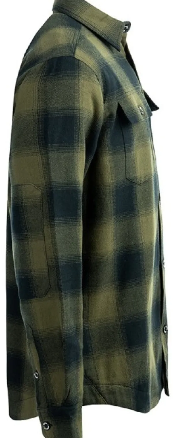 Arrak Outdoor Arrak M's Flannel Shirt Insulated Olive/Black| Koiranohjaajan Vaatteet