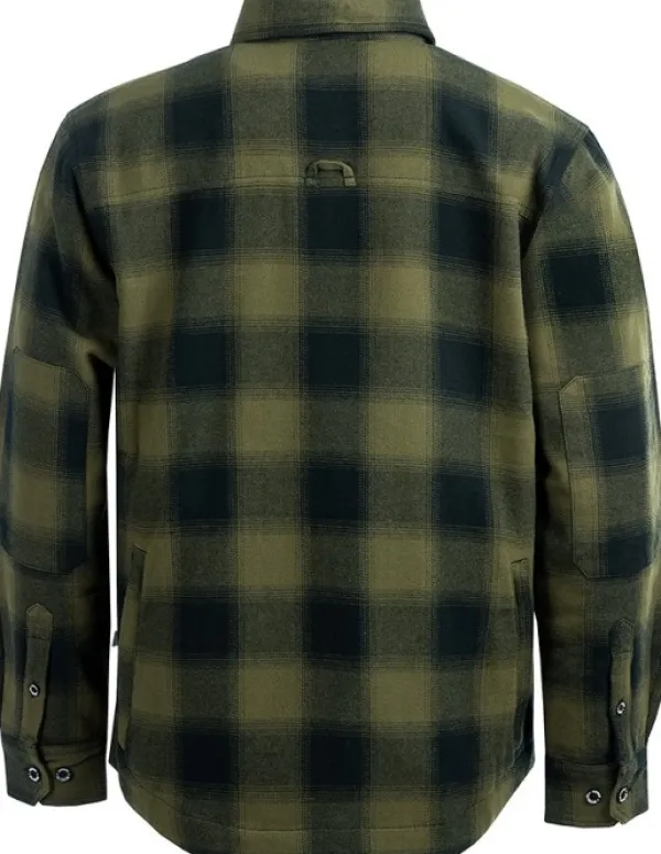 Arrak Outdoor Arrak M's Flannel Shirt Insulated Olive/Black| Koiranohjaajan Vaatteet