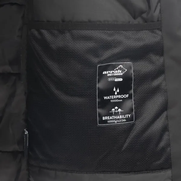 Arrak Outdoor Koiranohjaajan Vaatteet^Arrak Parkas vuorattu naisten parkatakki, musta