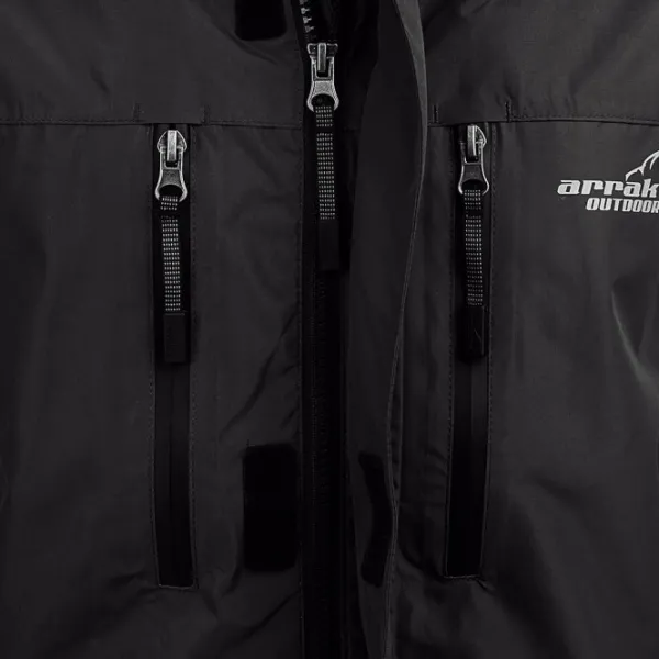 Arrak Outdoor Koiranohjaajan Vaatteet^Arrak Rain Jacket naisten sade- ja kuoritakki, musta