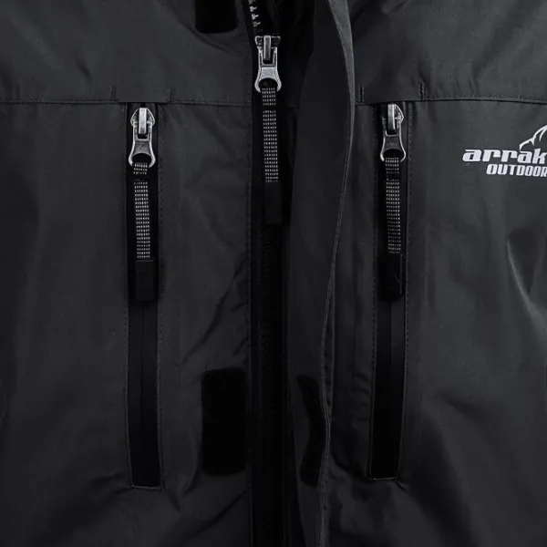 Arrak Outdoor Koiranohjaajan Vaatteet^Arrak Rain Jacket sade- ja kuoritakki, musta
