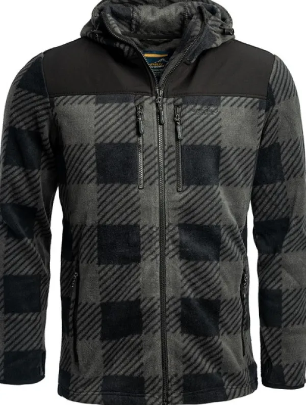 Arrak Outdoor Arrak Unisex Canada Fleece fleece-takki, harmaa/musta| Koiranohjaajan Vaatteet