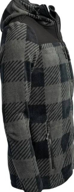 Arrak Outdoor Arrak Unisex Canada Fleece fleece-takki, harmaa/musta| Koiranohjaajan Vaatteet