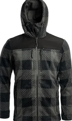 Arrak Outdoor Arrak Unisex Canada Fleece fleece-takki, harmaa/musta| Koiranohjaajan Vaatteet