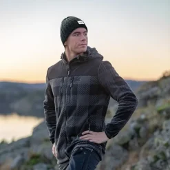 Arrak Outdoor Arrak Unisex Canada Fleece fleece-takki, harmaa/musta| Koiranohjaajan Vaatteet