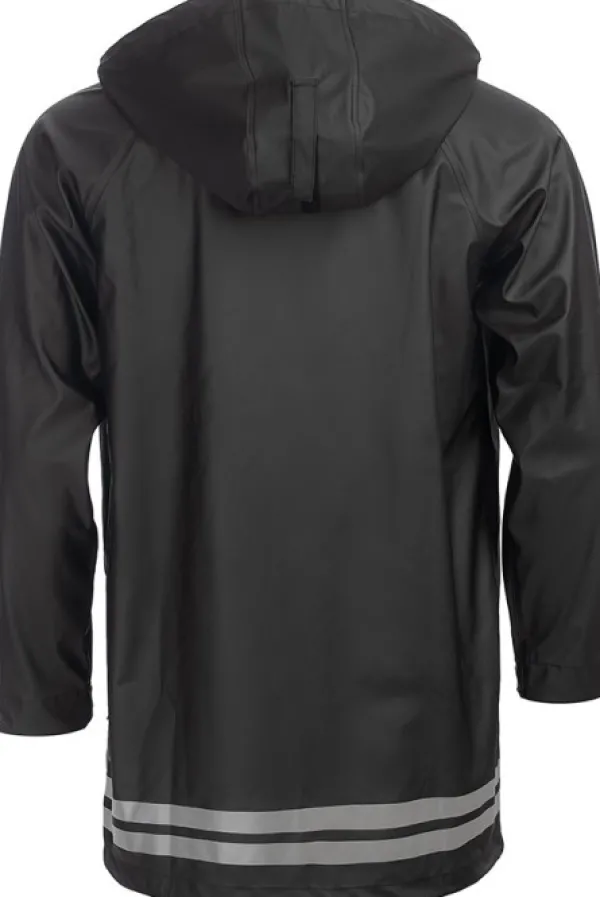 Arrak Outdoor Koiranohjaajan Vaatteet^Arrak Unisex Raincoat pitkä sadetakki, musta