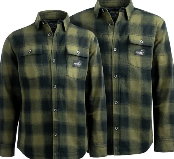 Arrak Outdoor Koiranohjaajan Vaatteet^Arrak W's Flannel Shirt Insulated Olive/Black