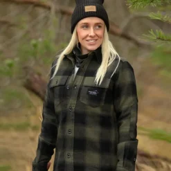 Arrak Outdoor Koiranohjaajan Vaatteet^Arrak W's Flannel Shirt Insulated Olive/Black
