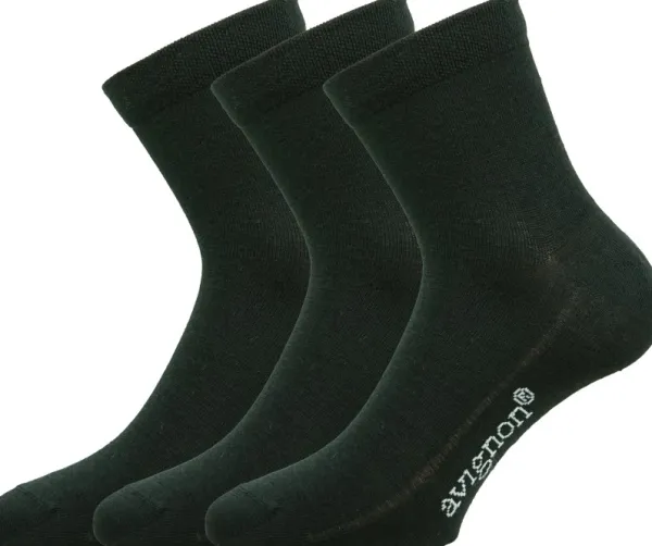 Avignon Sukat^Sneaker Wool High merinosekoitesukat, musta, 3 pr