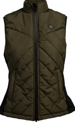 Back on Track Koiranohjaajan Vaatteet^Etna Heat Vest naisten lämpöliivi, Green