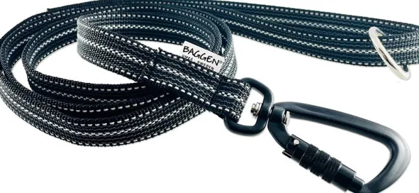 Baggen Taluttimet^Koppel Twistlock talutushihna, 1,9m, harmaa