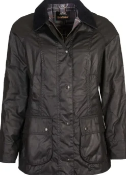 Barbour Beadnell naisten öljykangastakki, musta| Öljykangas- Ja Vahatakit