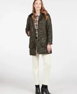Barbour Bower Wax Jacket naisten vahatakki, oliivi| Metsästystakit/Öljytakit Metsälle