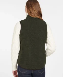 Barbour Liivit^Burford Fleece naisten fleeceliivi, vihreä