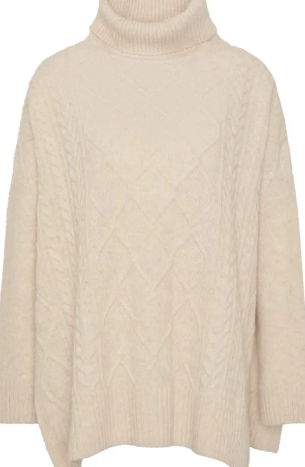 Barbour Hupparit, Fleecet Ja Välipaidat^Burne Cape neulepaita, Oatmeal/Hessian Tart