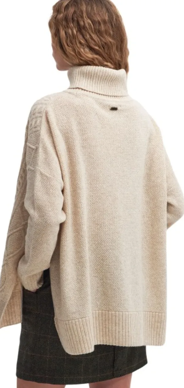 Barbour Hupparit, Fleecet Ja Välipaidat^Burne Cape neulepaita, Oatmeal/Hessian Tart