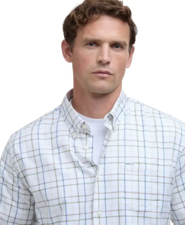 Barbour Flanelli- Ja Kauluspaidat^Caswell Tattersall Regular Fit Shirt paita, Pine Green