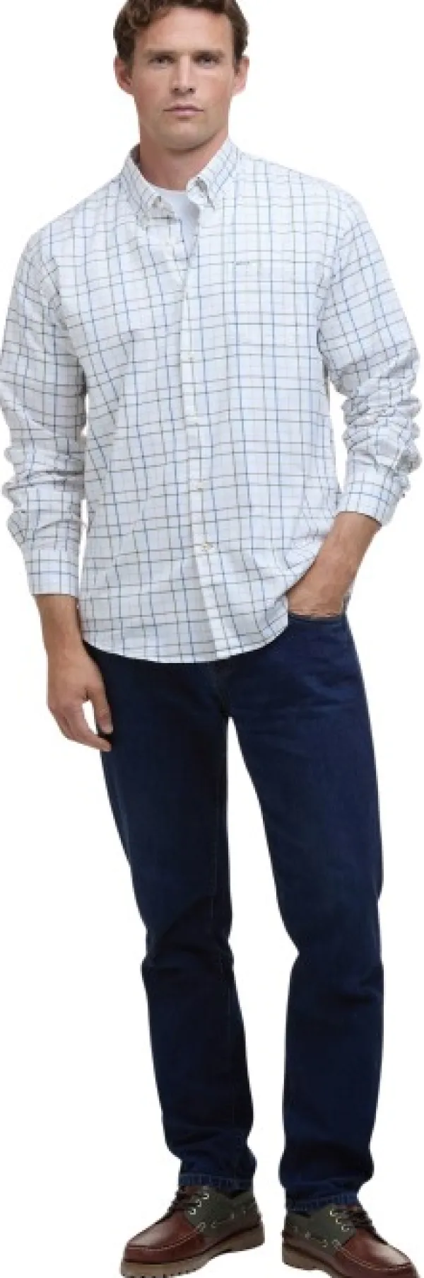 Barbour Flanelli- Ja Kauluspaidat^Caswell Tattersall Regular Fit Shirt paita, Pine Green