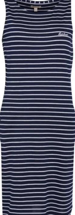 Barbour Dalmore Stripe Dress mekko, tummansininen/valkoinen| Tunikat, Mekot Ja Hameet