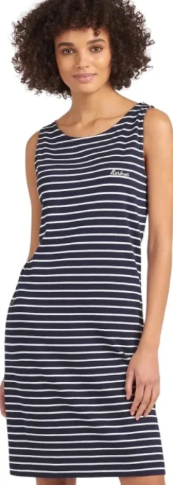 Barbour Dalmore Stripe Dress mekko, tummansininen/valkoinen| Tunikat, Mekot Ja Hameet