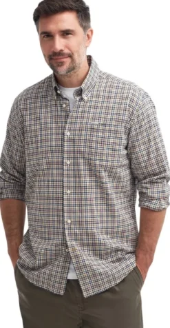 Barbour Durand Relaxed Fit Shirt paita, Dark Tan| Metsästyspaidat