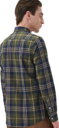 Barbour Edgar Tailored Shirt kauluspaita, Olive| Flanelli- Ja Kauluspaidat