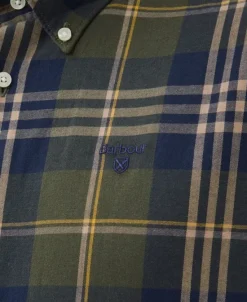 Barbour Edgar Tailored Shirt kauluspaita, Olive| Flanelli- Ja Kauluspaidat