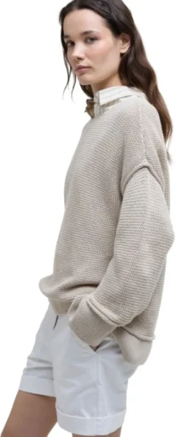 Barbour Pitkähihaiset Paidat^Emmie Knitted Jumper naisten paita, Light Sand