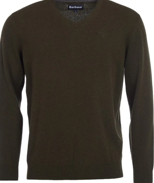 Barbour Villapaidat^Essential Lambswool V-Neck lampaanvillapaita, Seaweed