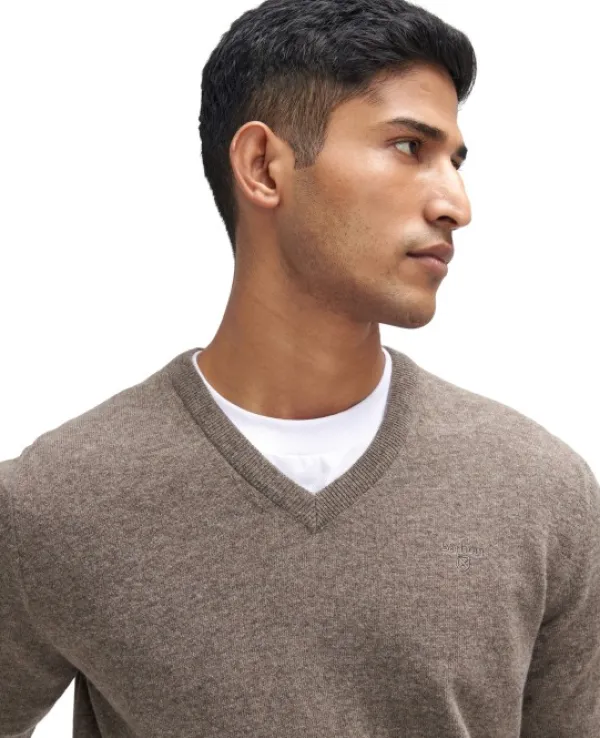 Barbour Pitkähihaiset Paidat^Essential Lambswool villapaita, Dark Stone