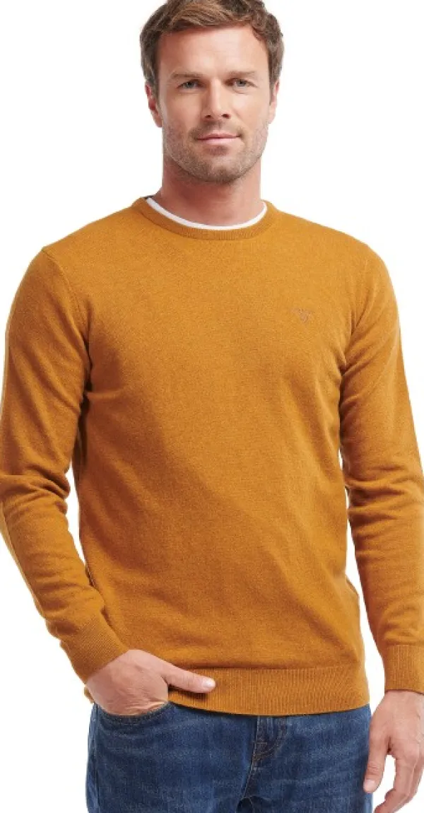 Barbour Essential Lambswool Crew Neck lampaanvillapaita, Copper| Pitkähihaiset Paidat