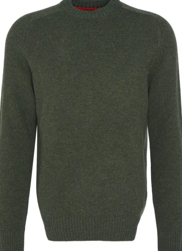 Barbour Pitkähihaiset Paidat^Grangetown Crew villapaita, Mid Olive