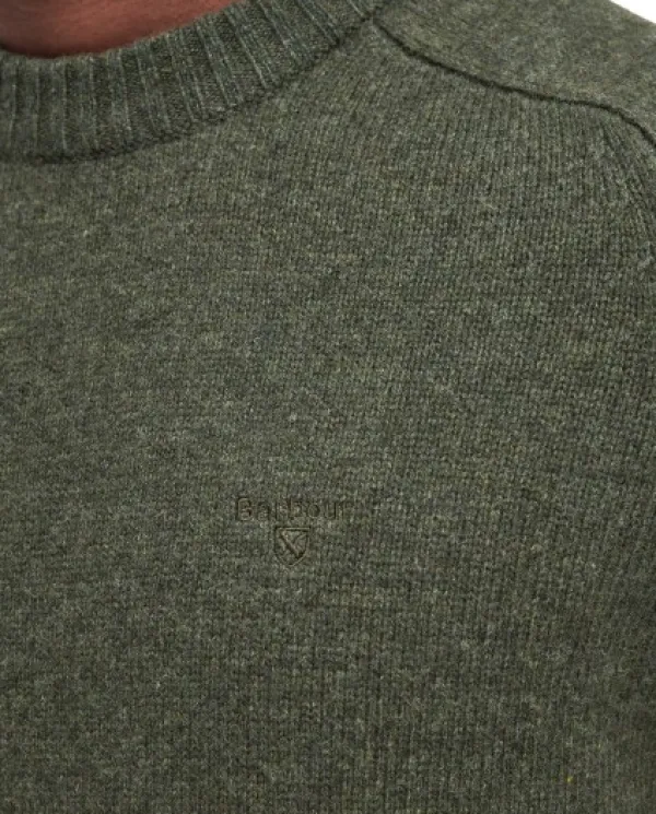 Barbour Pitkähihaiset Paidat^Grangetown Crew villapaita, Mid Olive