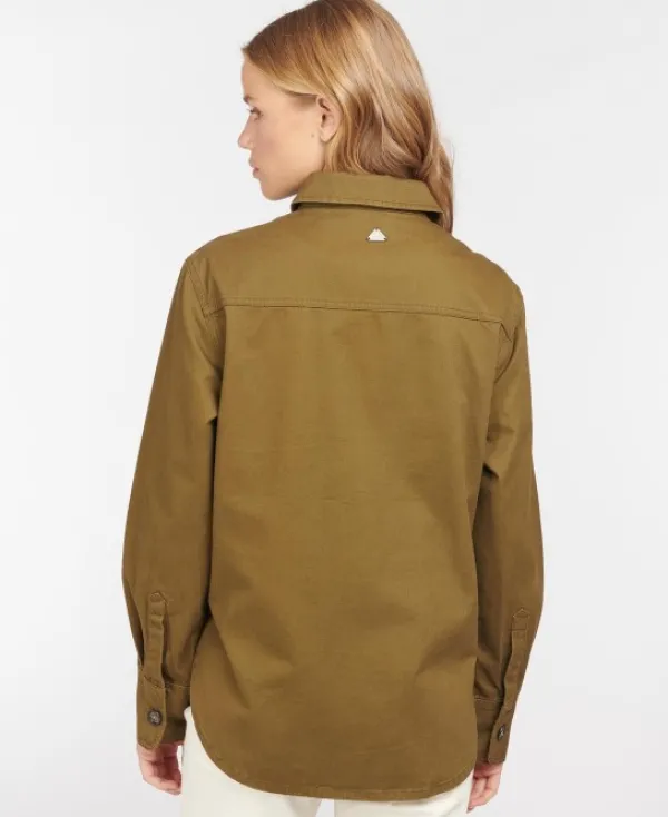 Barbour Hartley Overshirt -naisten päällyskauluspaita, Nori Green| Flanelli- Ja Kauluspaidat