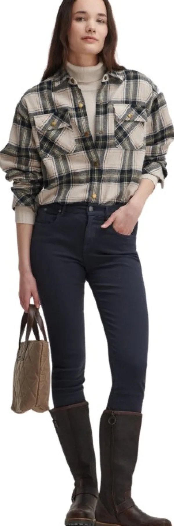 Barbour Highfield Check naisten paita, Sand| Flanelli- Ja Kauluspaidat