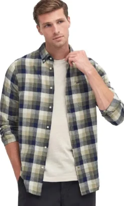 Barbour Flanelli- Ja Kauluspaidat^Hillroad Tailored Shirt paita, Olive